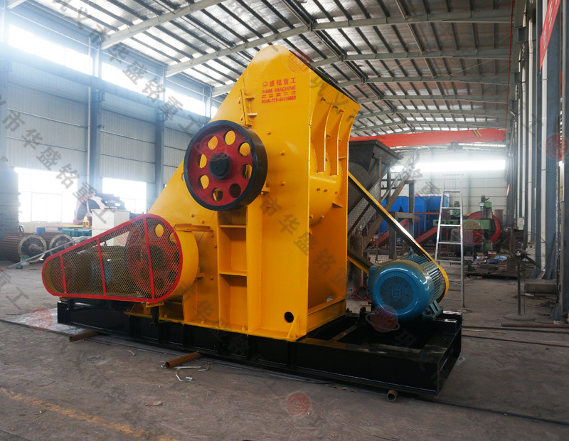 樹皮粉碎機，雙級粉碎機試機 華盛銘重工